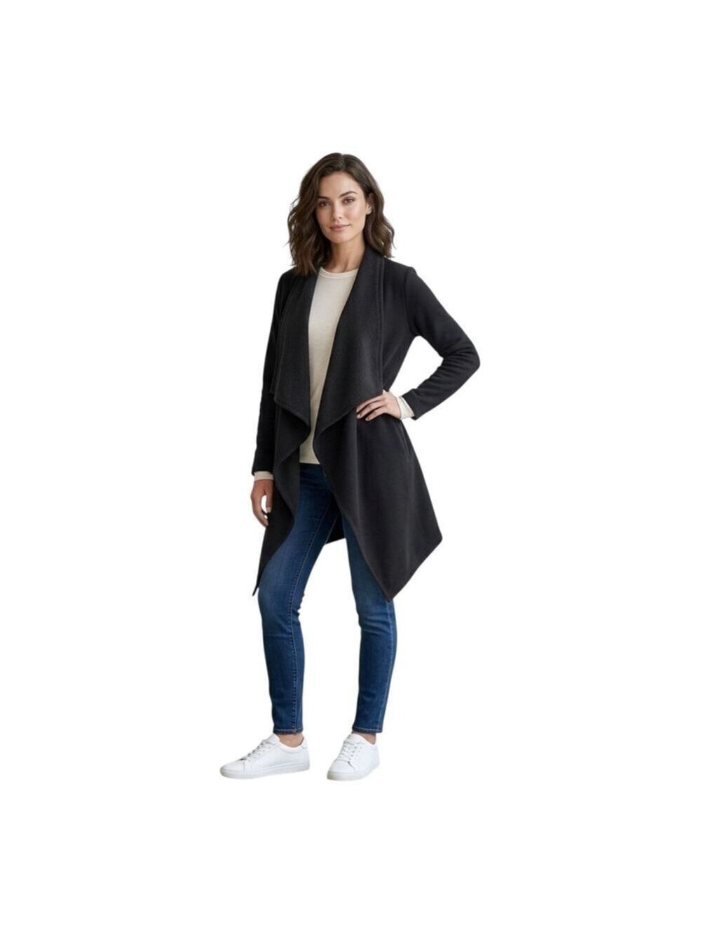 UGG Black Fleece Blanket Coat Size Small